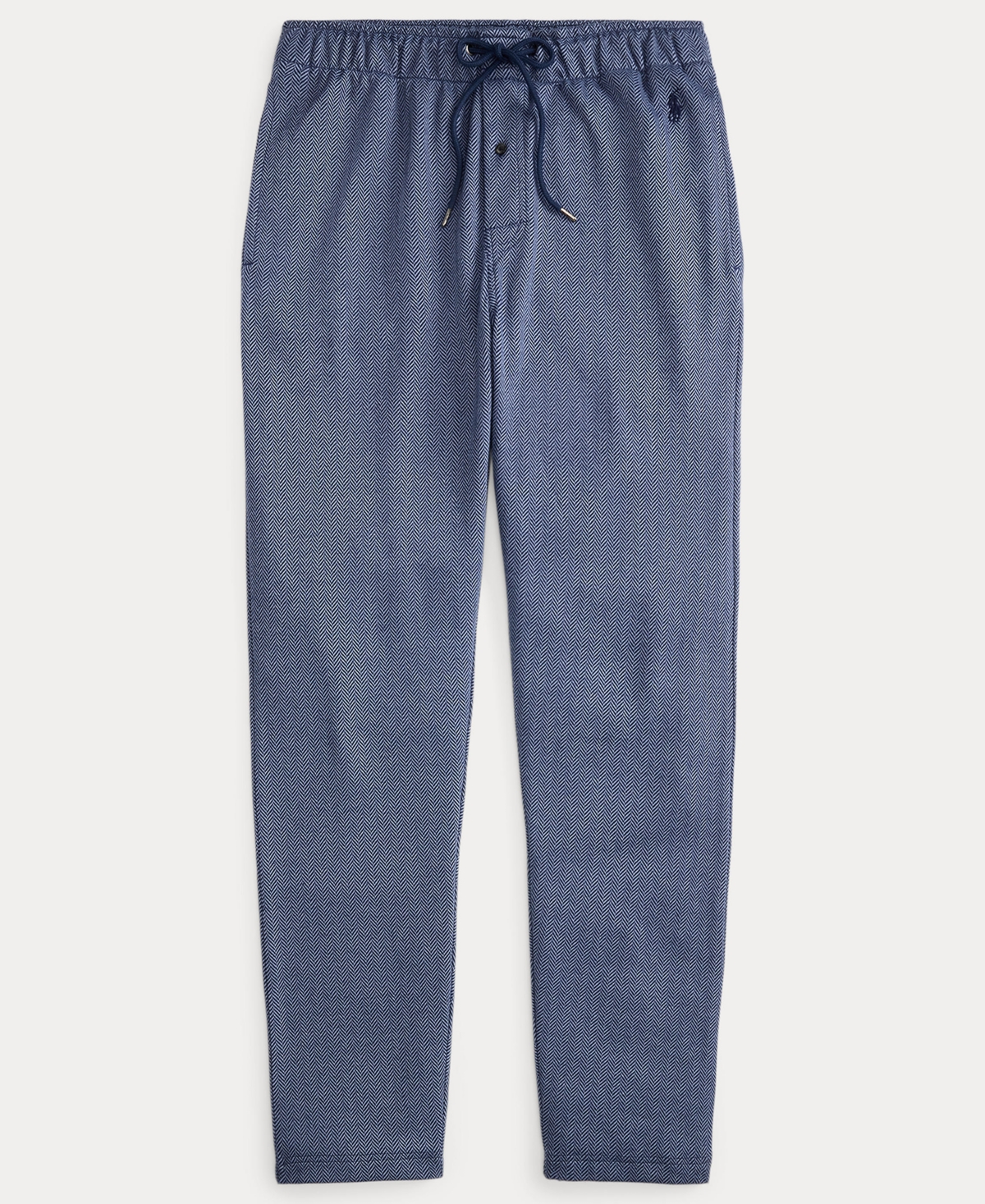 Polo Ralph Lauren Men's Herringbone Drawstring Pajama Pants In Blue
