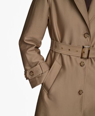 Women's Single-Breasted Belted Trench Coat
