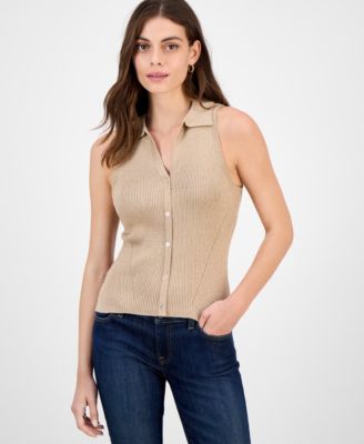 Tommy Hilfiger - Women's Sleeveless Halter Polo Sweater