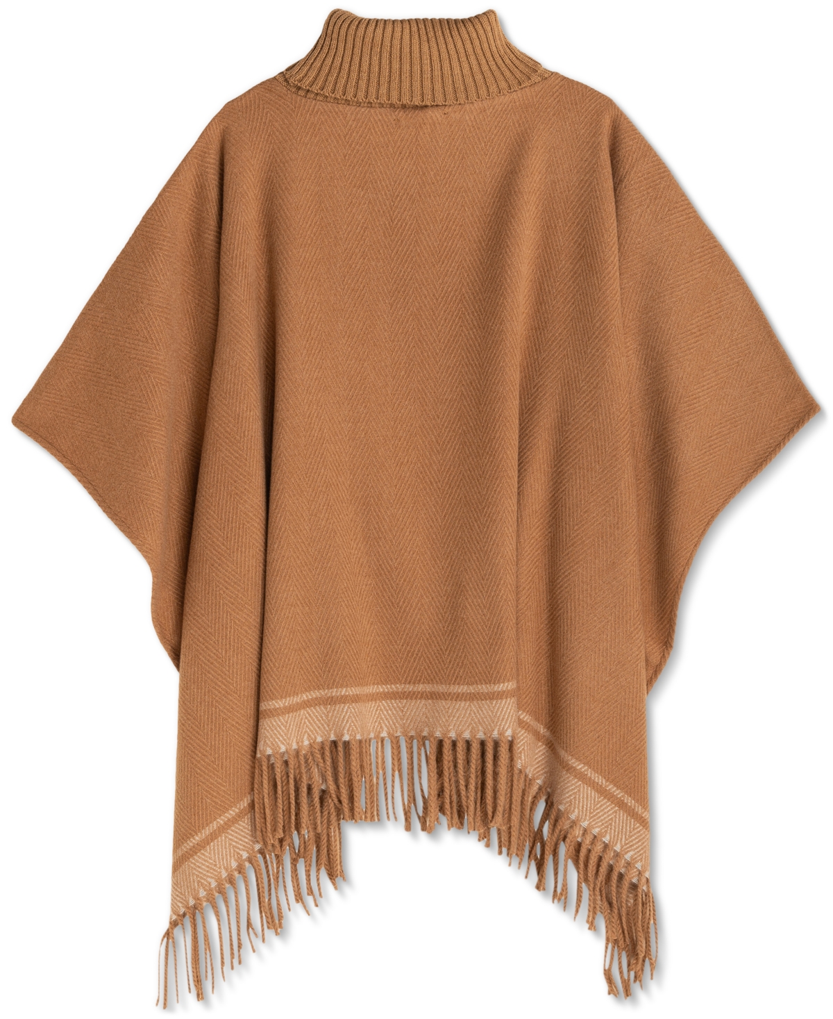 Lauren Ralph Lauren Woven Knit-Collar Ruana