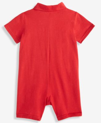 Baby Boys Dog-Pocket Collared Sunsuit, Macy's Exclusive