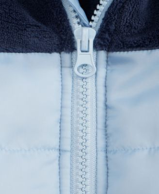 Baby Boys Hooded Faux-Sherpa Mix Jacket, Macy's Exclusive