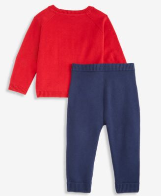 Baby Boys Holiday Fair Isle Sweater & Pants, 2-Piece Set, Macy's Exclusive