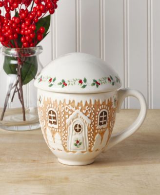 Gingerbread Mug with Lid