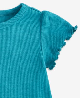 Baby Girls Mix and Match Short-Sleeve Solid Rib T-Shirt, Macy's Exclusive