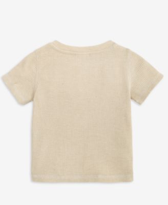 Baby Boys Mix and Match Long-Sleeve Polar Bear Waffle Henley T-Shirt, Macy's Exclusive
