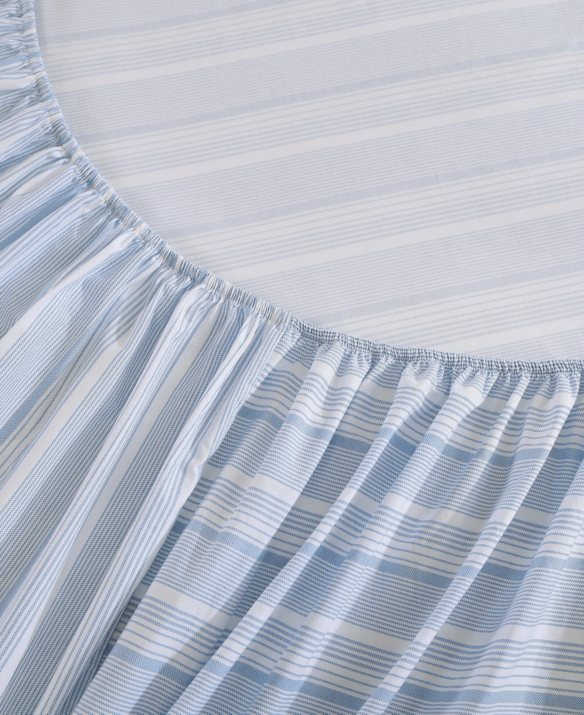 Tommy Hilfiger Printed 200-thread Count Cotton Percale 3-pc. Sheet Set, Twin In Blue