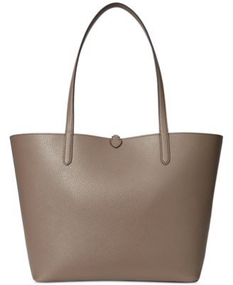 Faux-Leather Reversible Tote Bag