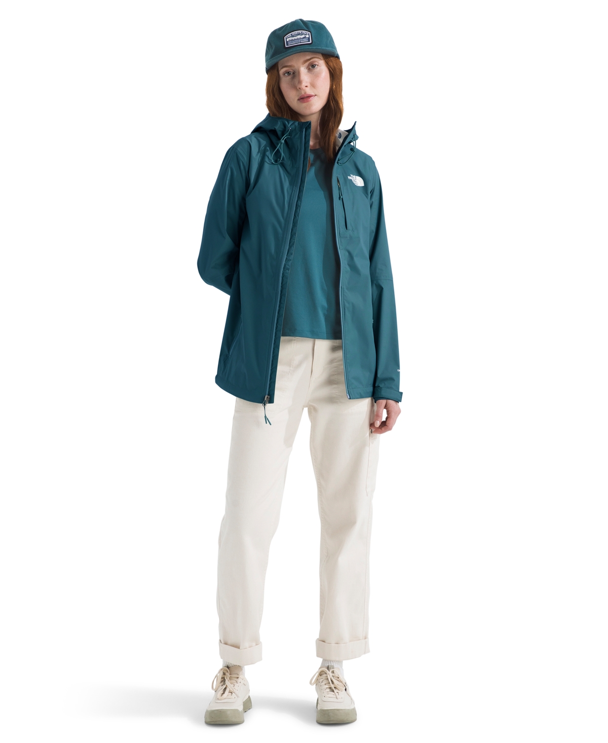 The North Face Antora Rain Parka In Green