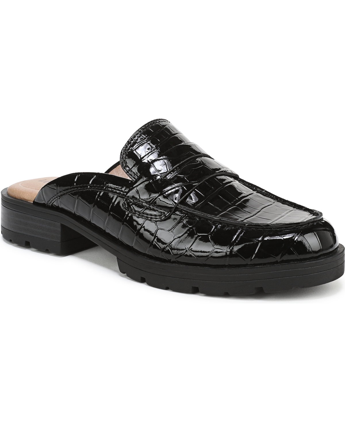 Lifestride Women's London-mule Round Toe Lug Sole Mules In Black