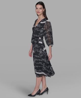 Women's Surplice Chiffon Shirtdress