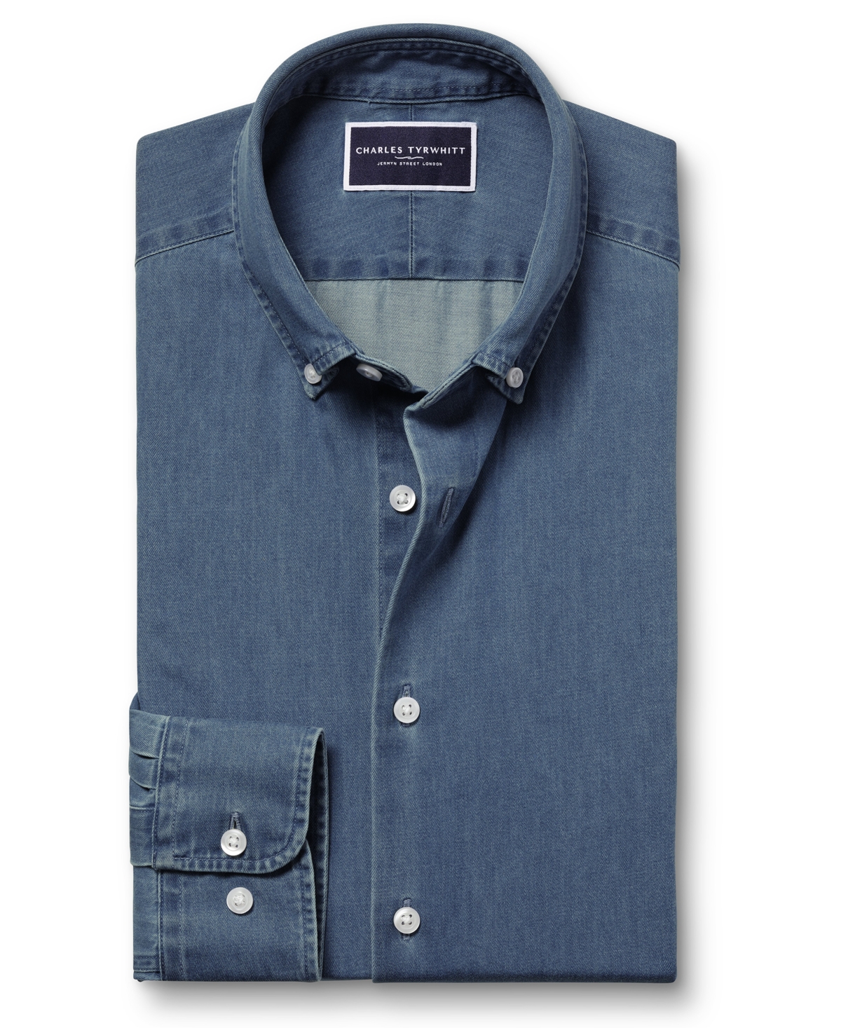 Charles Tyrwhitt Men's Denim Button-Down Shirt