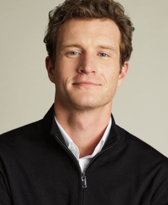 Men's Long Sleeve Quarter-Zip Merino Wool Sweater