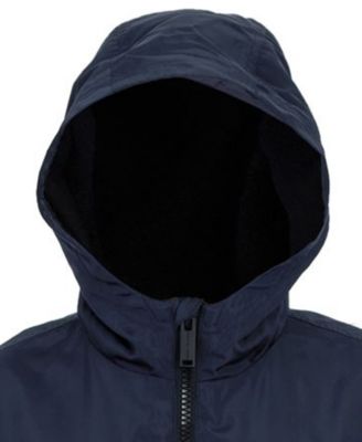 Big Boys Fleece Lined Zipper Rain Jacket
