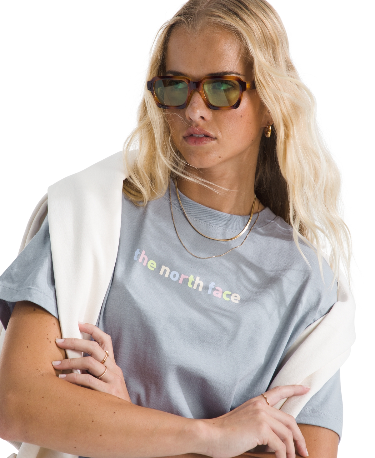 The North Face Women's Evolution Proud Short-sleeve Graphic T-shirt In Gray