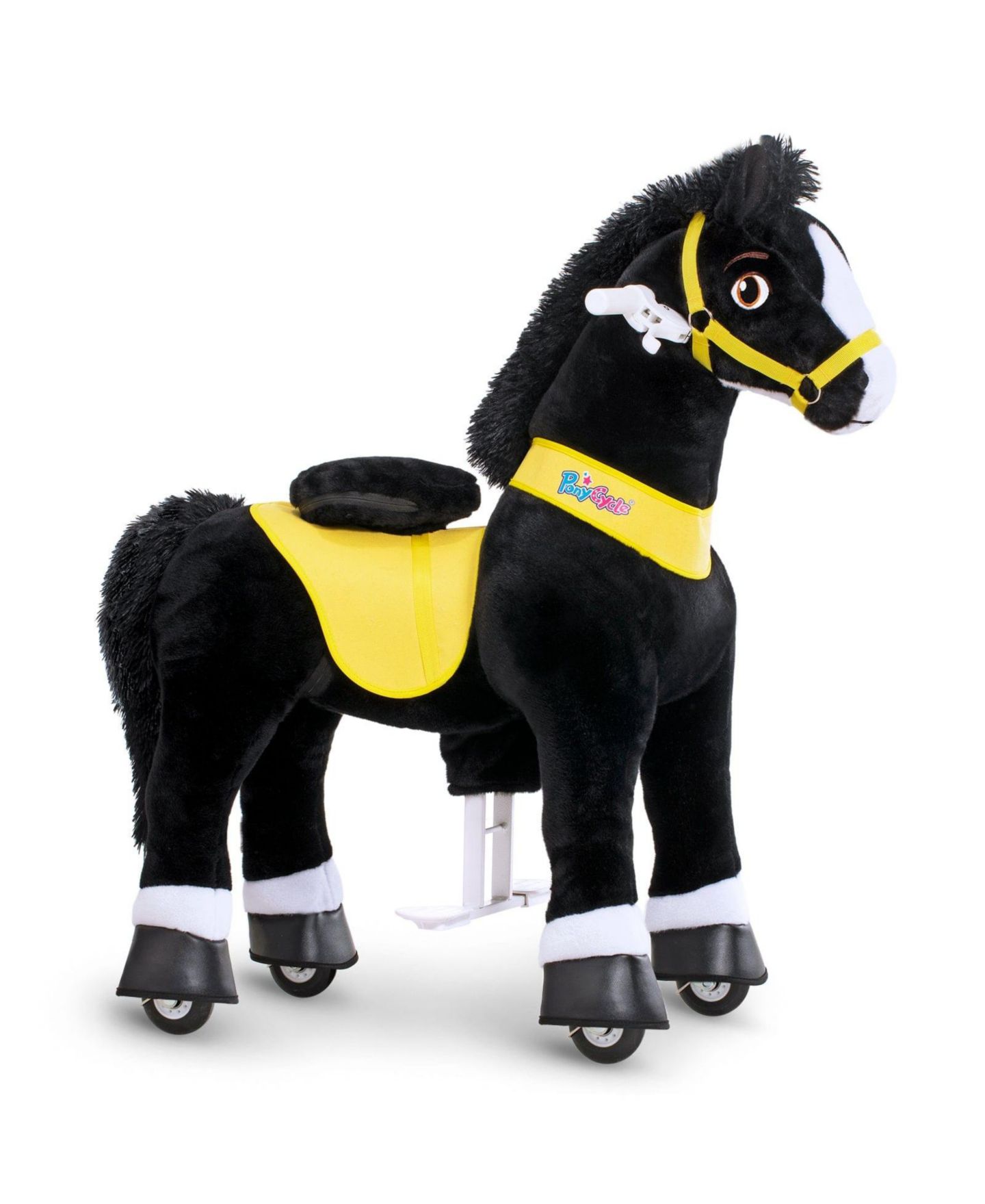 Детская игрушка PonyCycle Model E Size 4 Battery-Free Ride-On Horse with Hand Brake, Ages 4-7, цвет: Чёрный — фото 1
