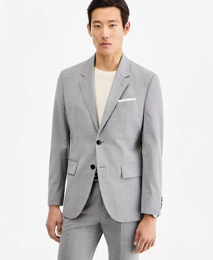 Men's Modern-Fit Dark Gray Suit Separates Jacket