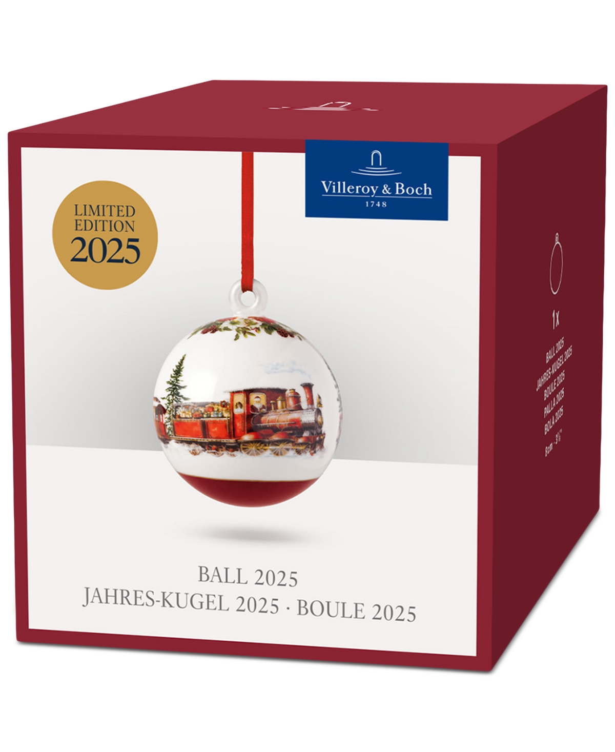 Villeroy & Boch 2025 Annual Ball Ornament, 15th Anniversary Edition In Multi