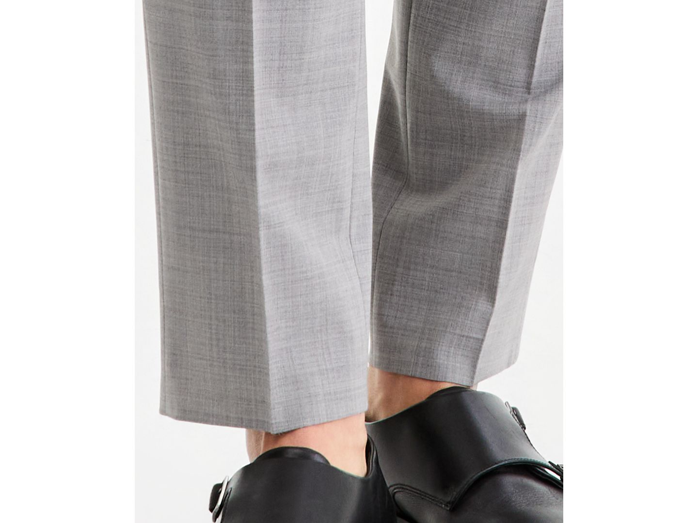 Мужские брюки Hugo Boss Modern-Fit Dark Gray Suit Separates Pant, цвет: Тёмный серый — фото 6