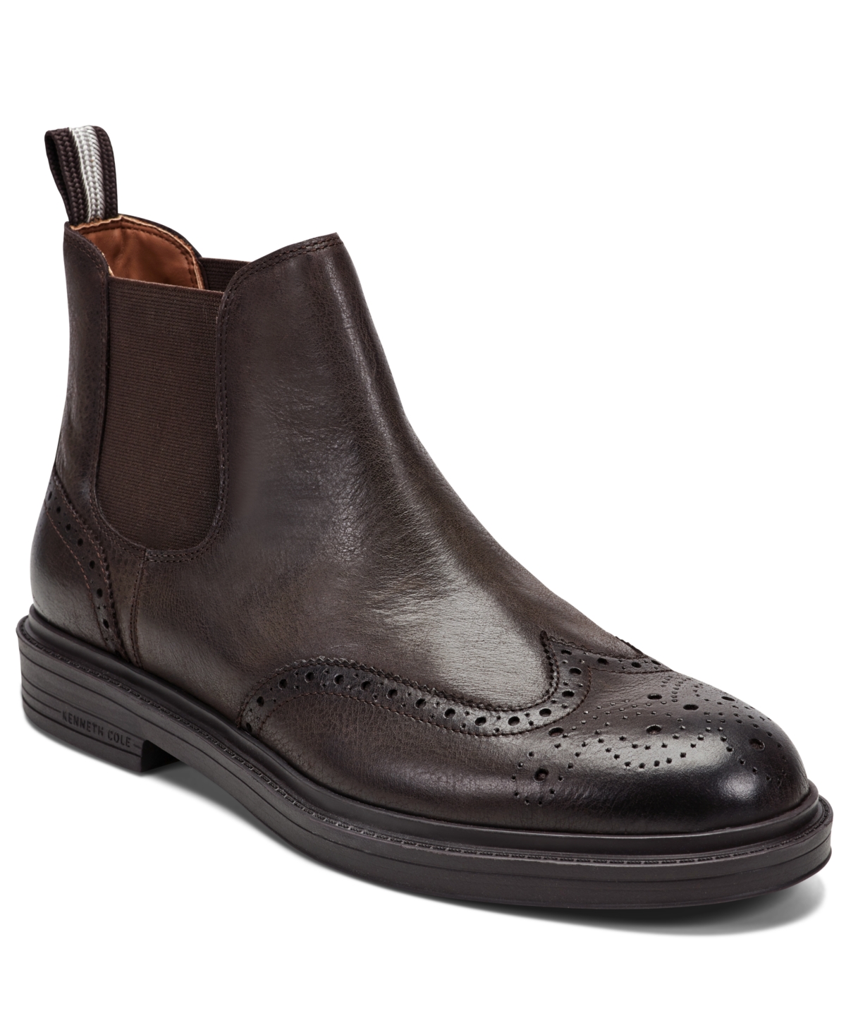 Kenneth Cole New York Frank Wingtip Chelsea Boot In Brown