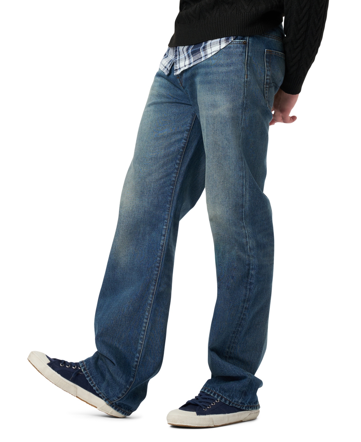 Buffalo David Bitton Men's Easy Fit Straight Ruffer Jeans In Blue