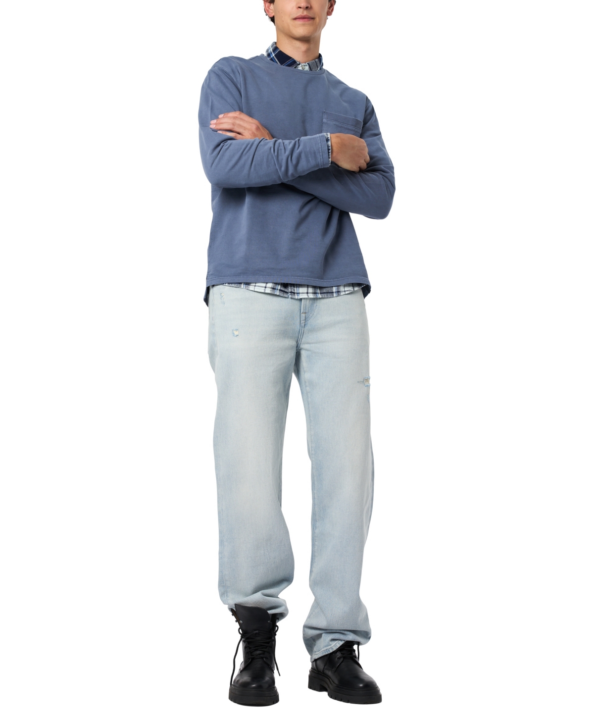 Buffalo David Bitton Men's Easy Fit Ruffer Jeans In Purple