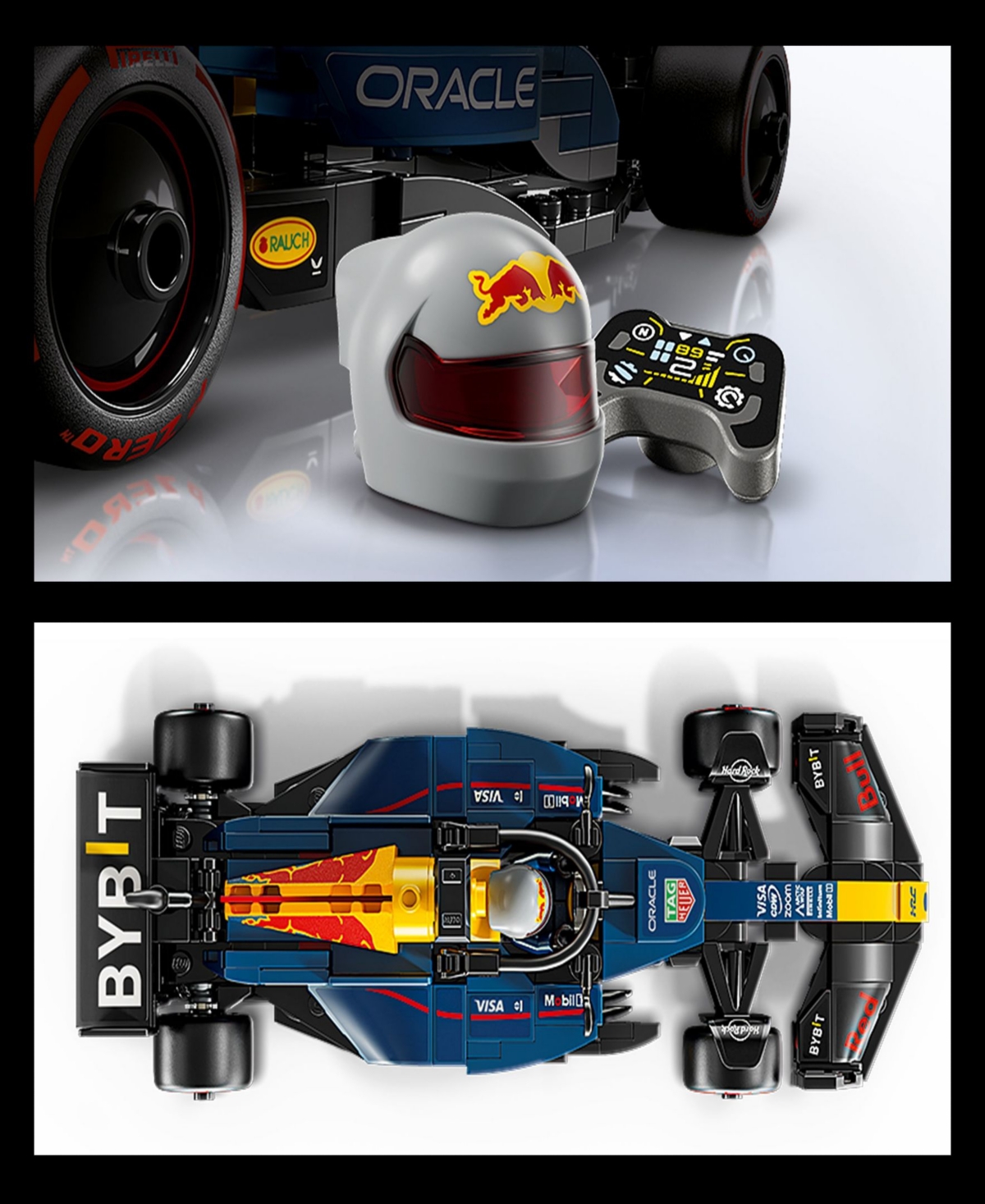 Lego Speed Champions Oracle Red Bull Racing Rb20 F1 Race Car Model Set 77243 In Black
