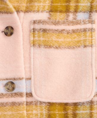 Women's Relaxed Plaid Shacket, Macy's Exclusive