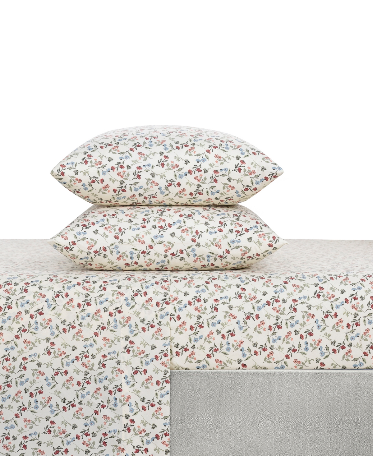 Sunham Microfiber Easy Care Printed 4-pc. Sheet Set, California King