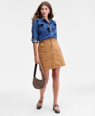 On 34th - Women's Corduroy Mini Skirt