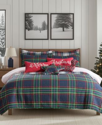 Spencer Plaid Reversible Quilt, King/California King