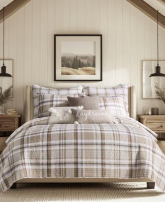 Spencer Plaid Quilted 2-Pc. Sham Set, King