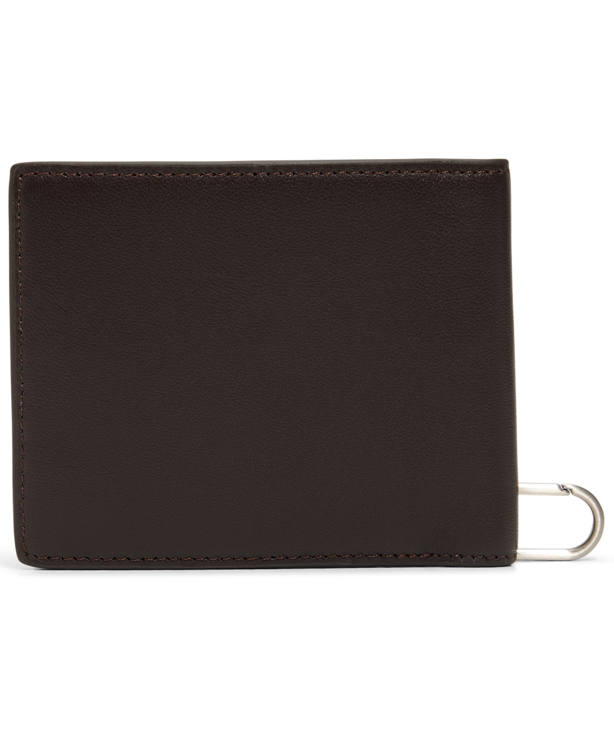 Brooks Brothers Men's Bi-fold Wallet And Keychain Gift Set In Black