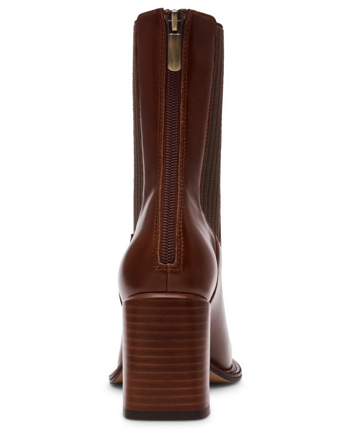 Steve Madden Women's Downtown Block-heel Chelsea Booties In Brown