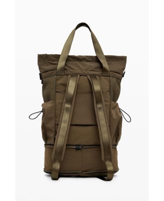 Women's Large expandable nylon backpack