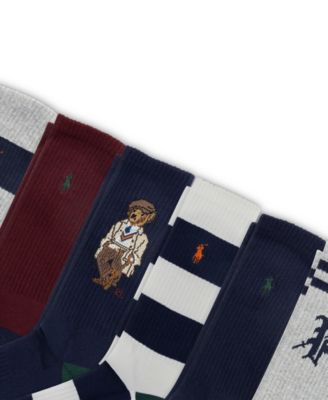 Men's 6-Pack Bear Crew Socks