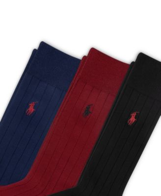 Men's Soft Touch Rib Dress Socks, 3-Pack