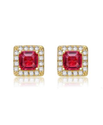 Classy Everyday wear Halo Square Stud Earrings