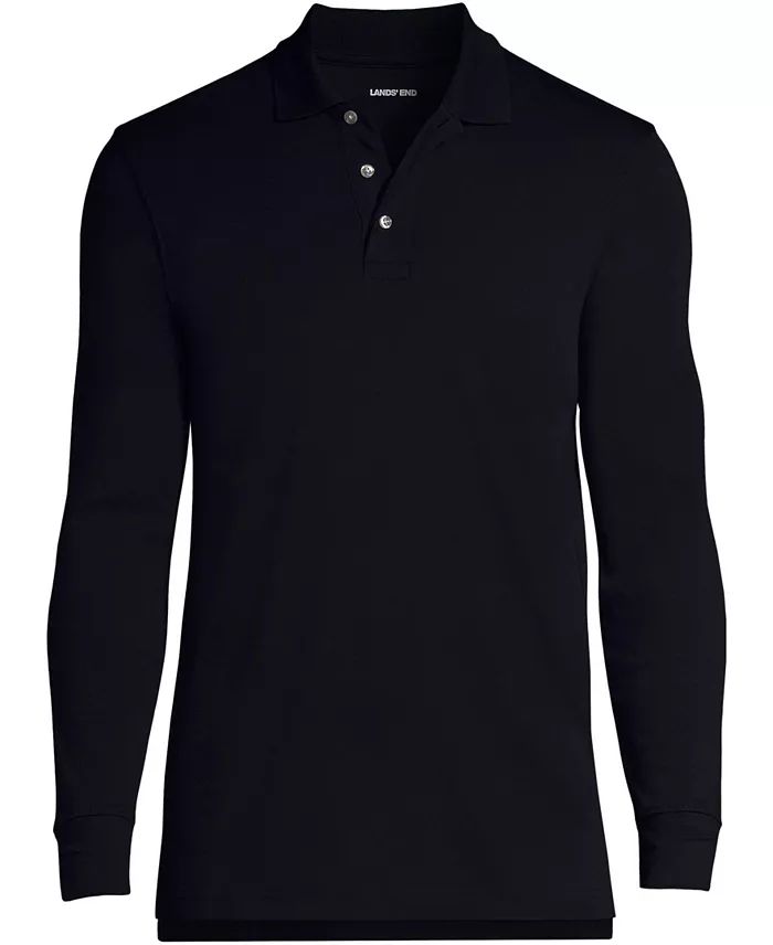 Men's School Uniform Long Sleeve Interlock Polo Shirt - thumbnail 9