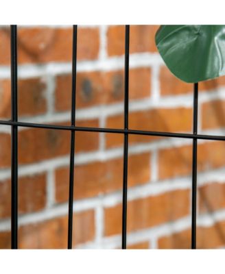 Garden Fencing for Border Edging, Decor 11.5', 4 Pack, Square Vines