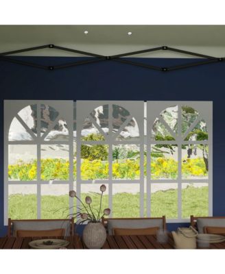 9.7' x 19.2' Pop Up Canopy with 4 Removable Sidewalls,