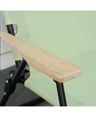 2 Person Camping Couch, Double Folding Chair w/ Cupholders,