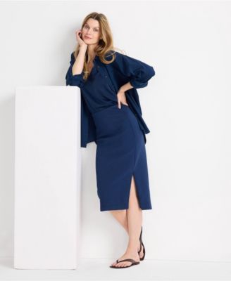 Women's Starfish Side Zip Midi Skirt