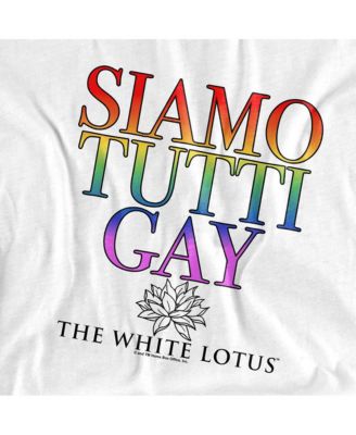 The White Lotus Men's White Lotus Siamo Tutti Gay T-Shirt