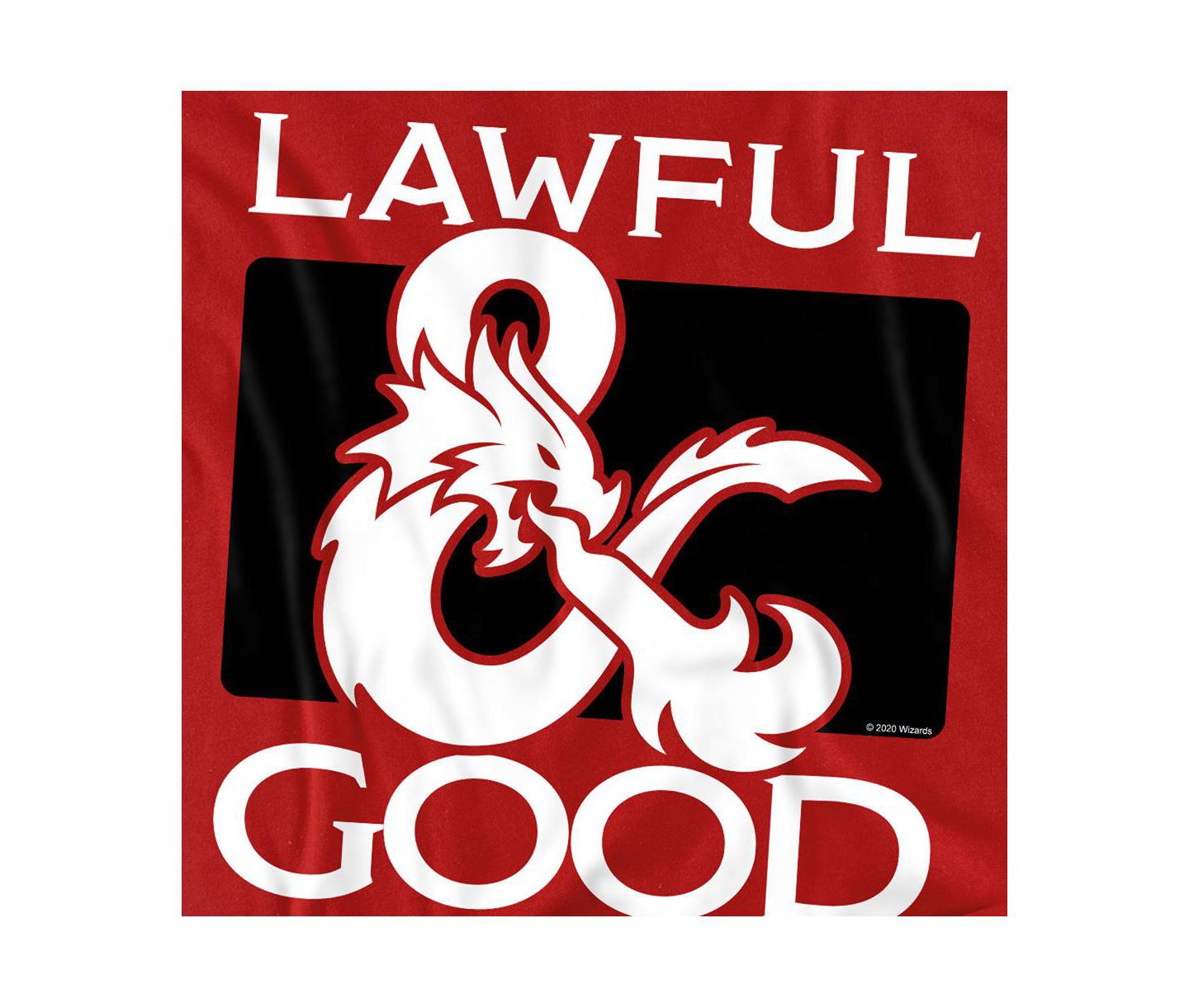 Мужская футболка D&D Big & Tall Dungeons And Dragons Lawful Good, цвет: Красный — фото 2