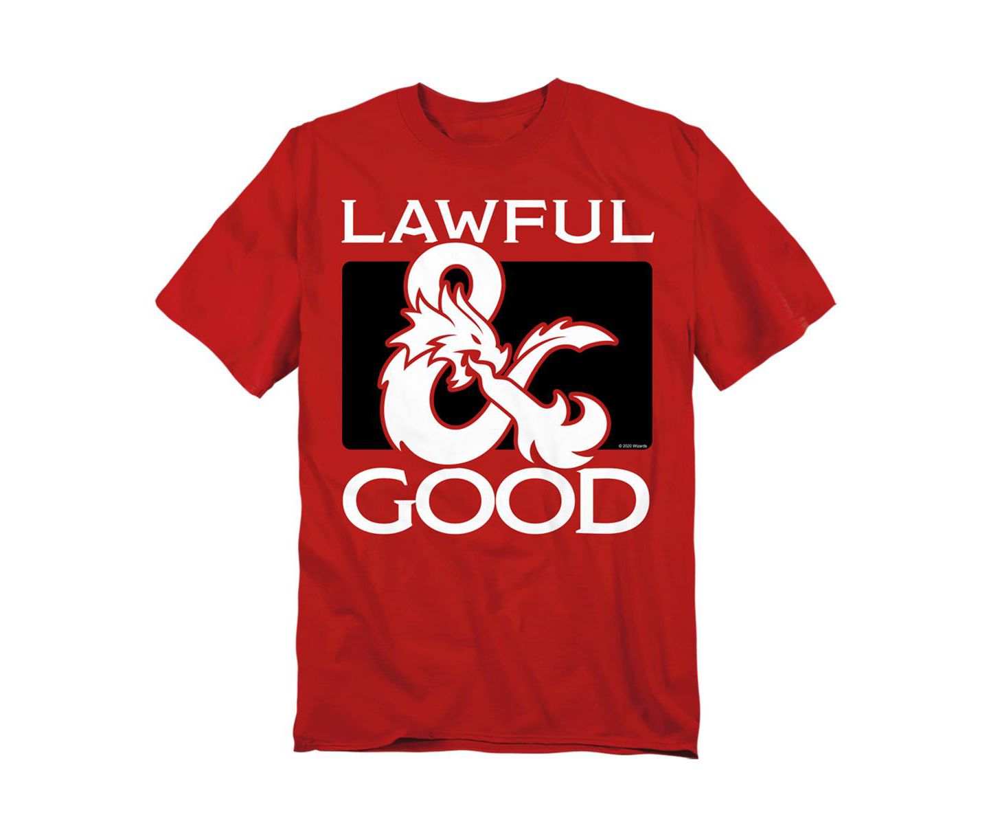 Мужская футболка D&D Big & Tall Dungeons And Dragons Lawful Good, цвет: Красный — фото 1