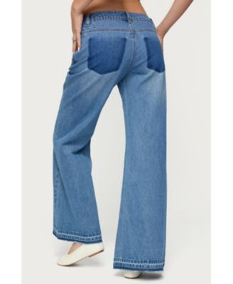 Womens Nerissa Low Rise Flared Jeans