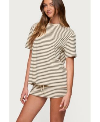 Women's Brena Striped Oversized T Shirt