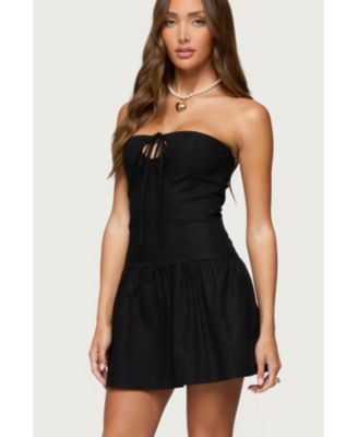 Women's Cecelie Strapless Drop Waist Mini Dress