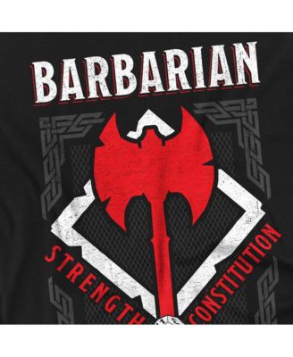 Big & Tall Dungeons Dragons Barbarian Strength Constitution T-Shirt